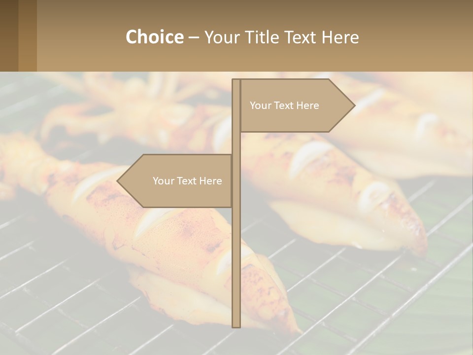 A Bunch Of Food That Is On A Grill PowerPoint Template