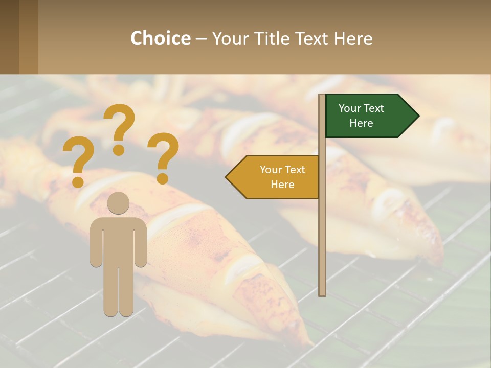 A Bunch Of Food That Is On A Grill PowerPoint Template