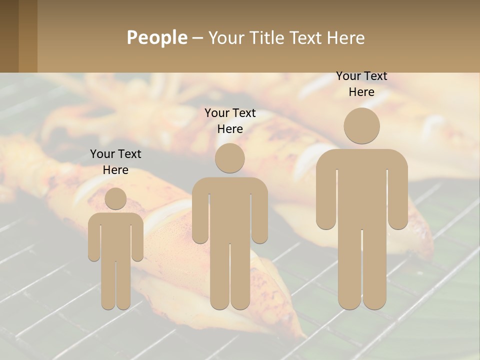 A Bunch Of Food That Is On A Grill PowerPoint Template