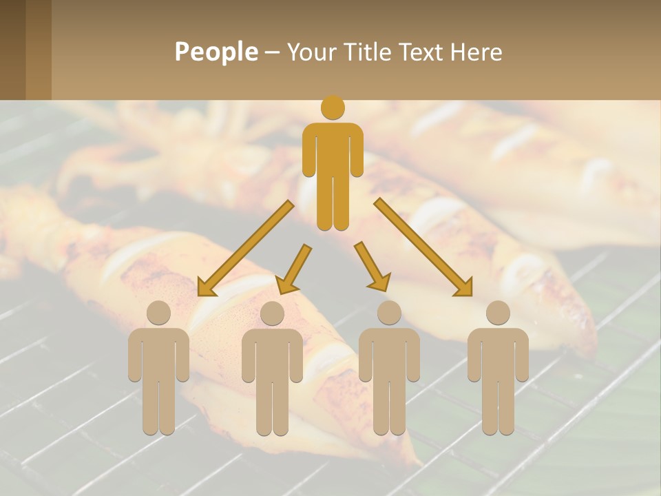 A Bunch Of Food That Is On A Grill PowerPoint Template