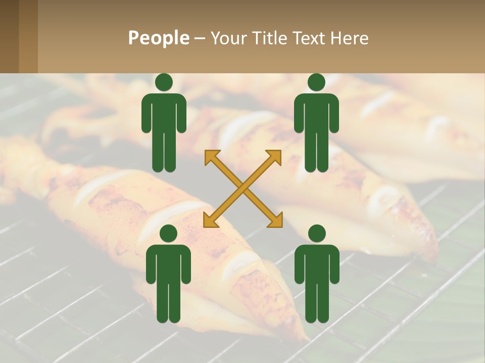 A Bunch Of Food That Is On A Grill PowerPoint Template