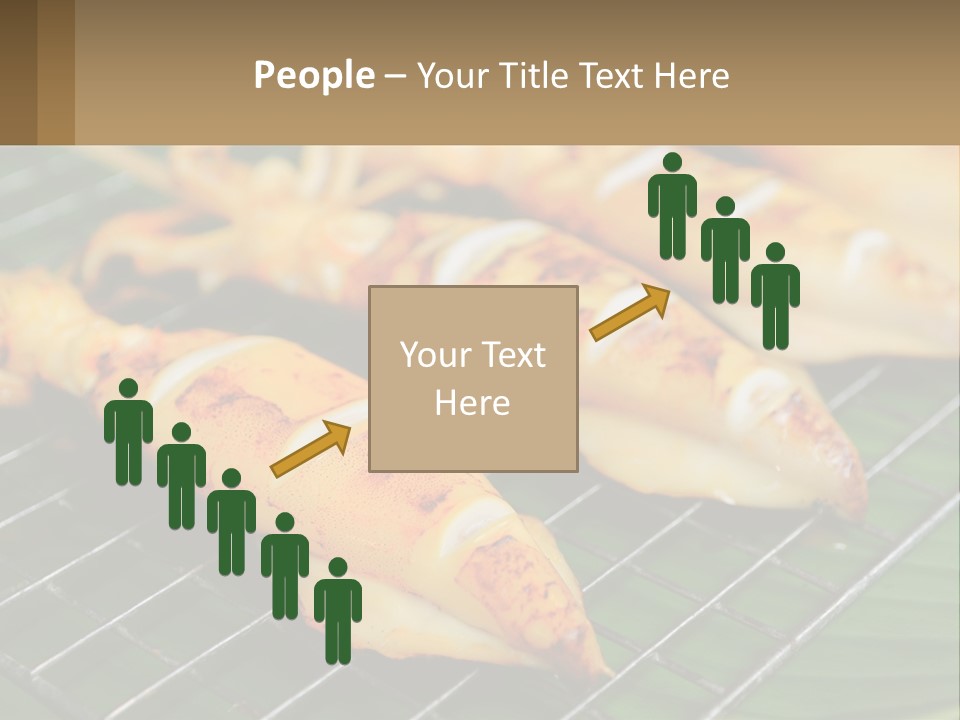 A Bunch Of Food That Is On A Grill PowerPoint Template