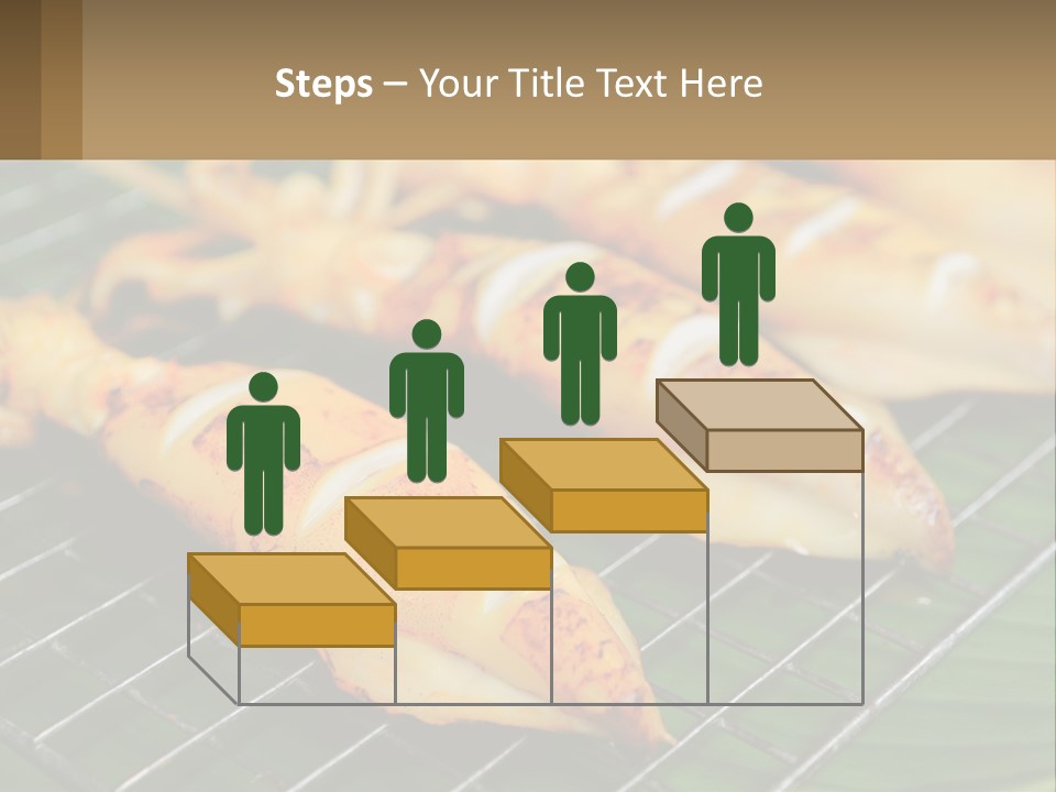 A Bunch Of Food That Is On A Grill PowerPoint Template