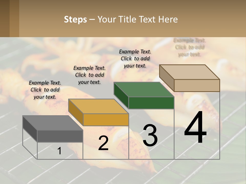 A Bunch Of Food That Is On A Grill PowerPoint Template