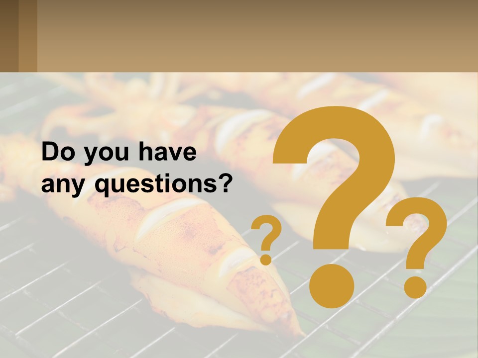 A Bunch Of Food That Is On A Grill PowerPoint Template