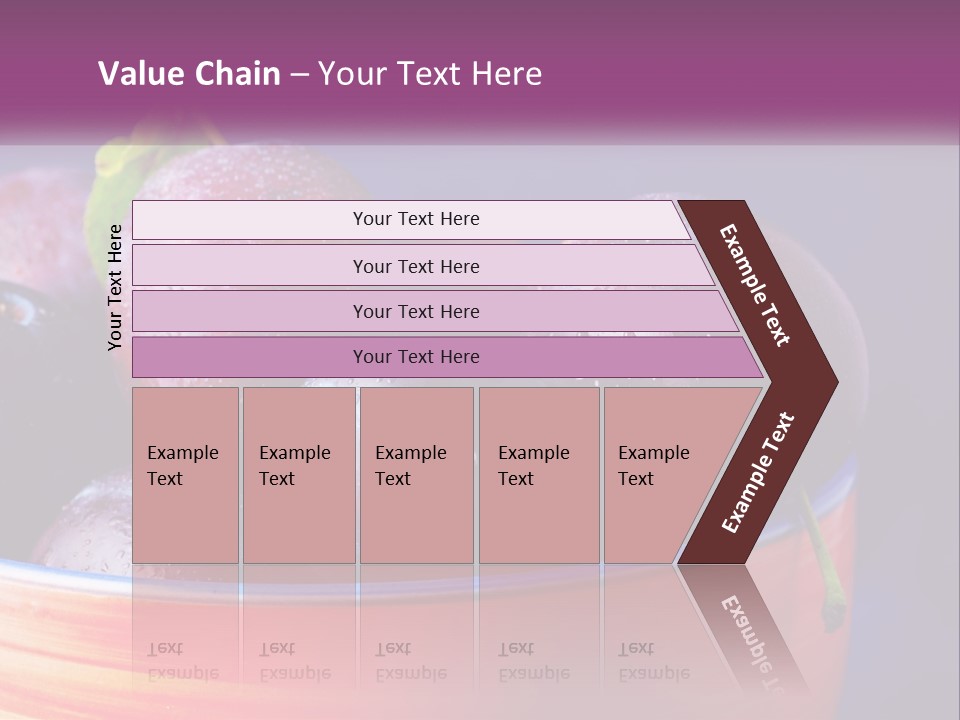 A Bowl Of Plums With Water Droplets On Them PowerPoint Template