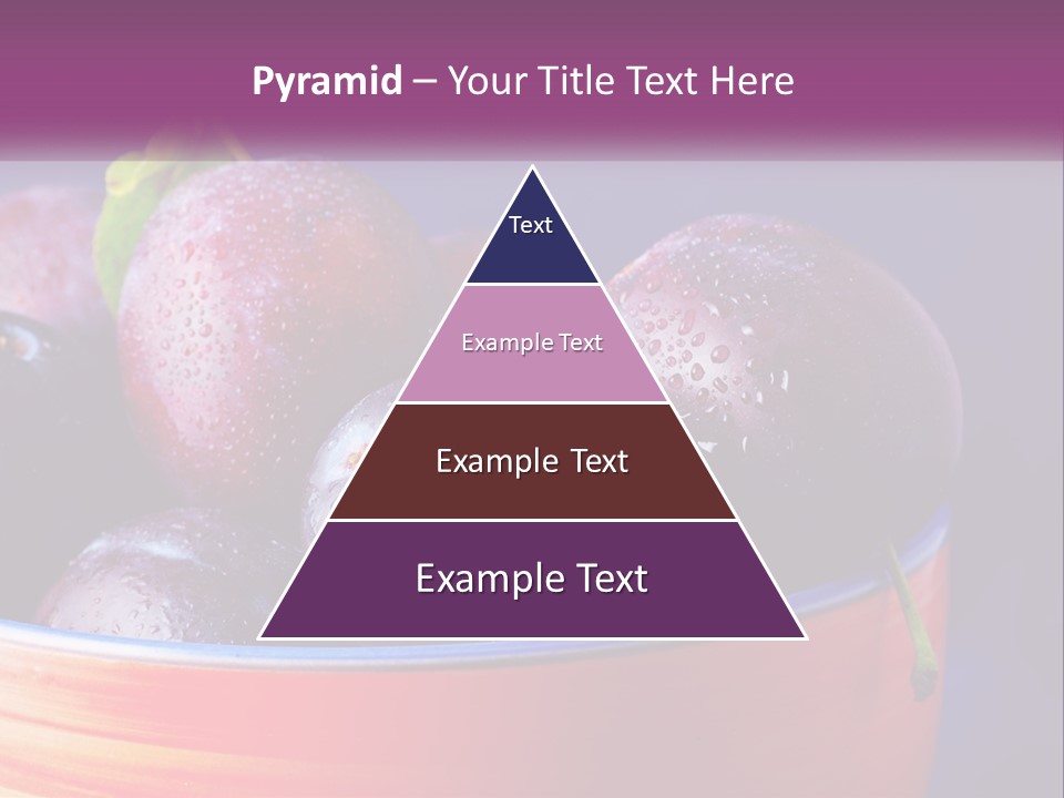 A Bowl Of Plums With Water Droplets On Them PowerPoint Template
