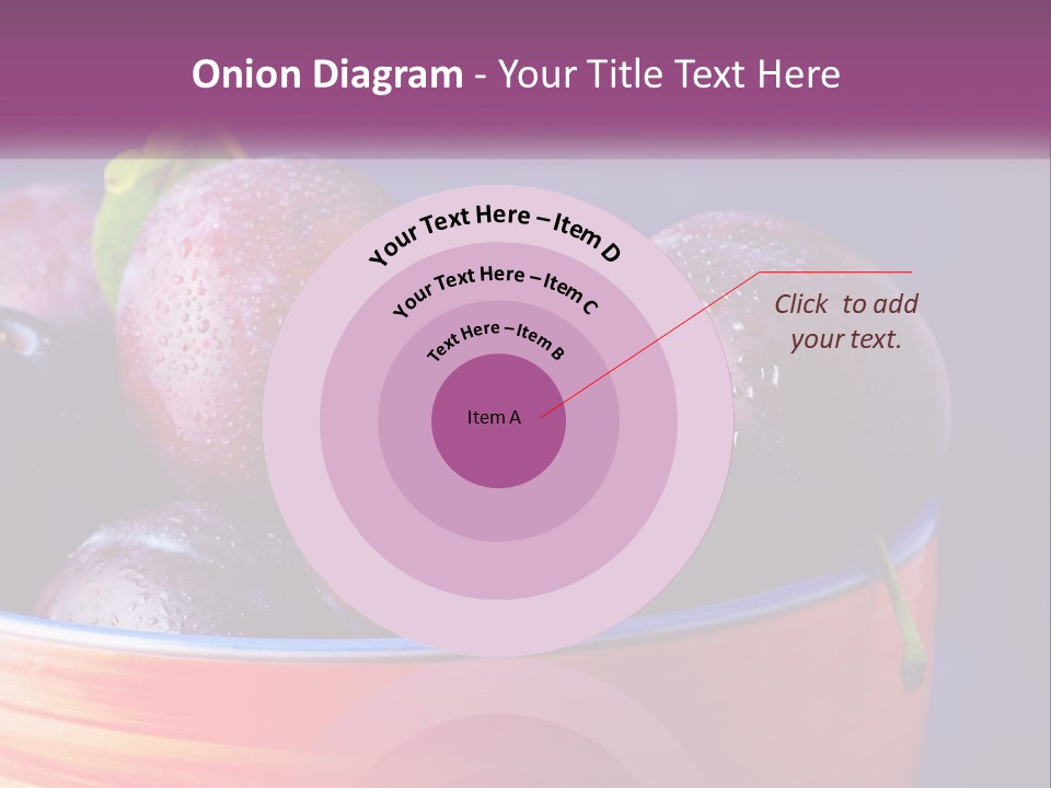 A Bowl Of Plums With Water Droplets On Them PowerPoint Template