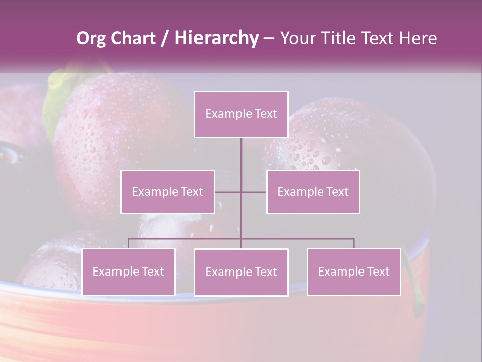 A Bowl Of Plums With Water Droplets On Them PowerPoint Template
