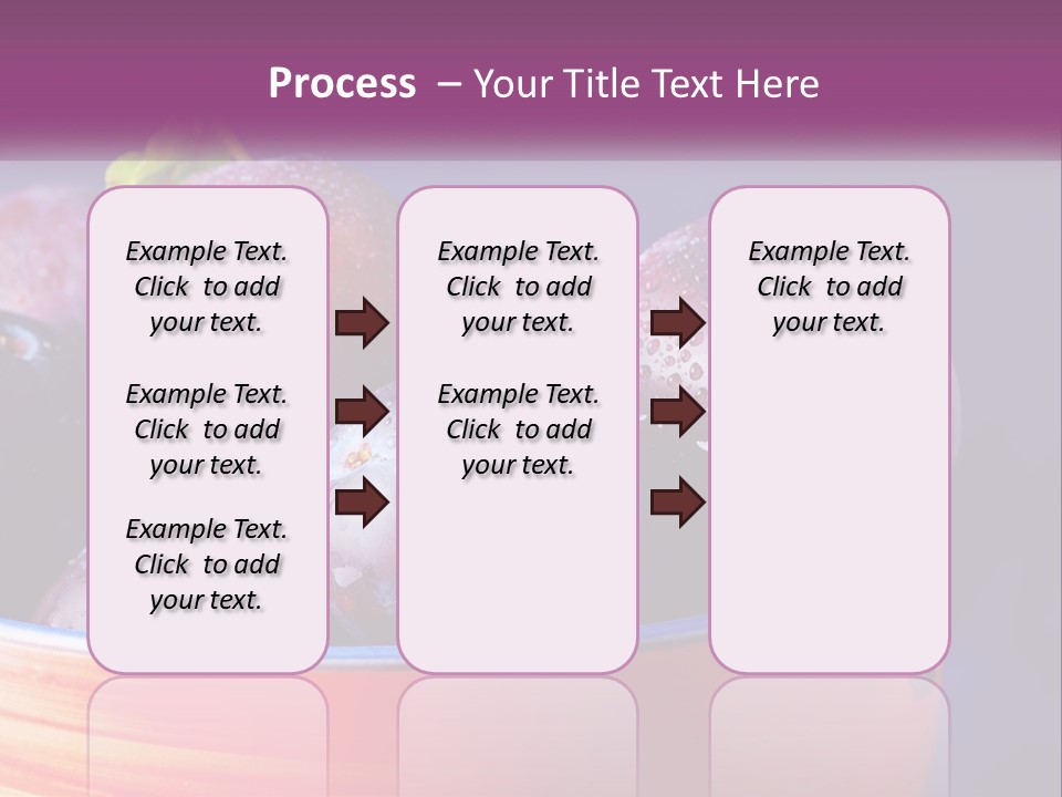 A Bowl Of Plums With Water Droplets On Them PowerPoint Template