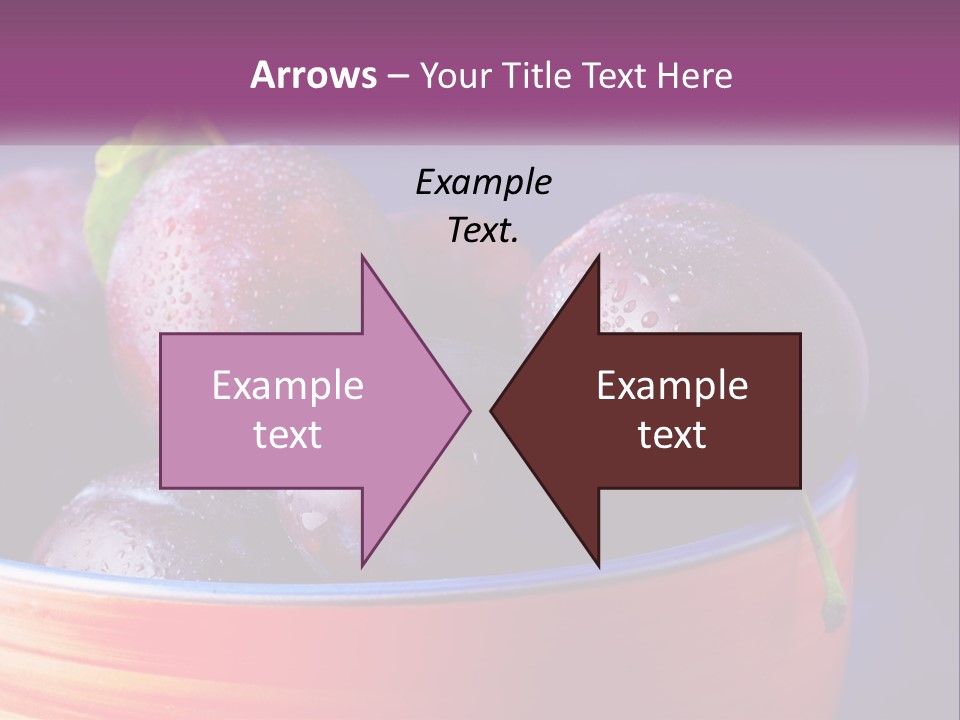 A Bowl Of Plums With Water Droplets On Them PowerPoint Template