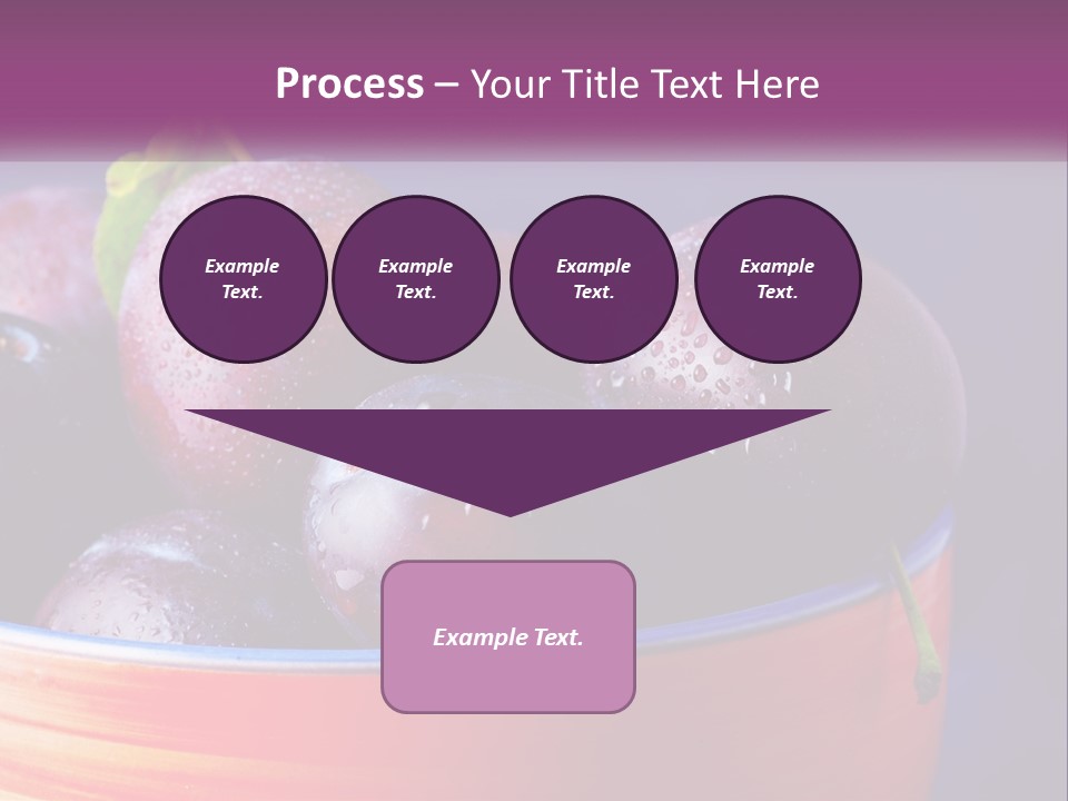 A Bowl Of Plums With Water Droplets On Them PowerPoint Template