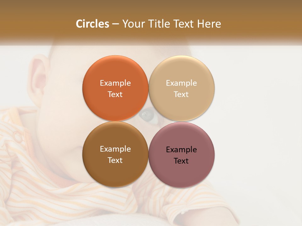 A Baby With Blue Eyes Is Looking At The Camera PowerPoint Template