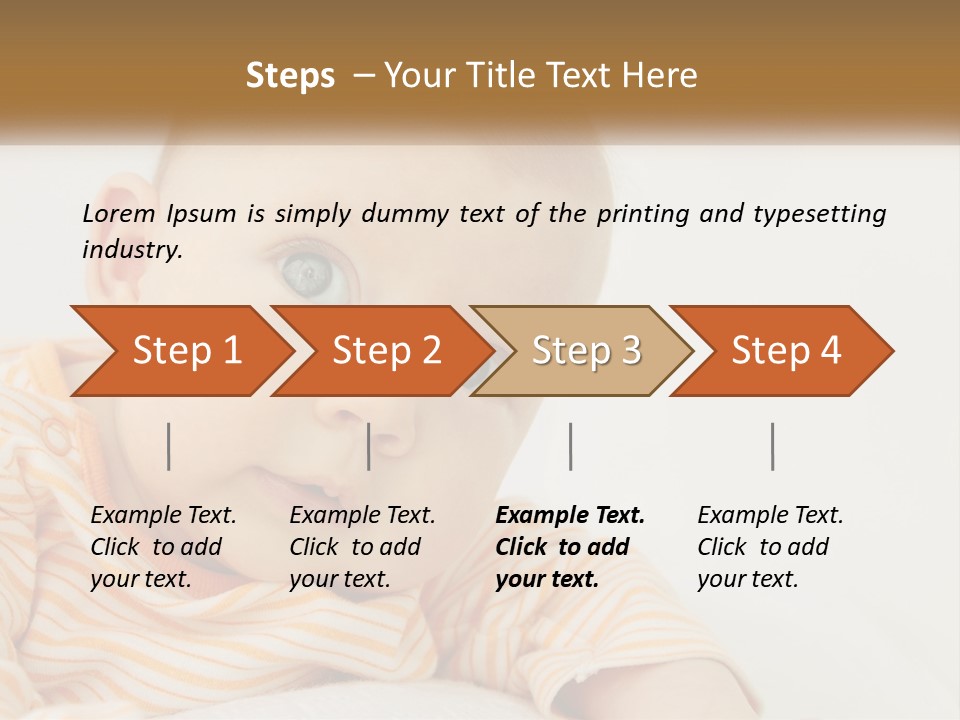 A Baby With Blue Eyes Is Looking At The Camera PowerPoint Template
