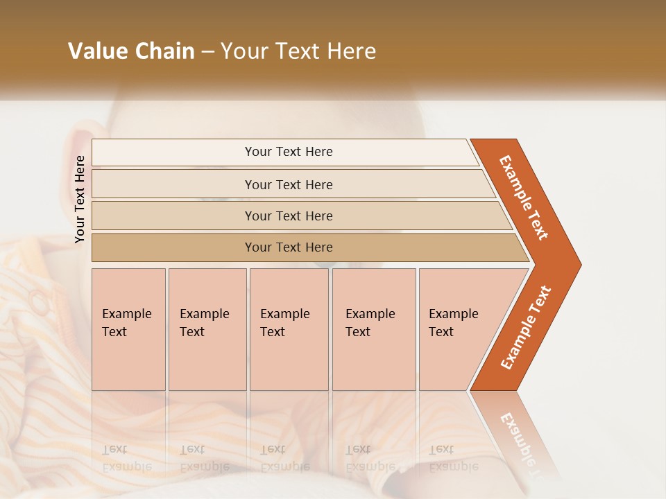 A Baby With Blue Eyes Is Looking At The Camera PowerPoint Template