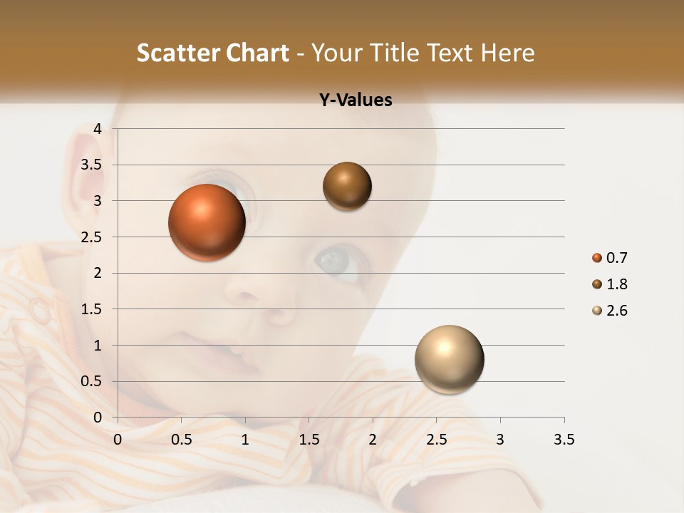 A Baby With Blue Eyes Is Looking At The Camera PowerPoint Template