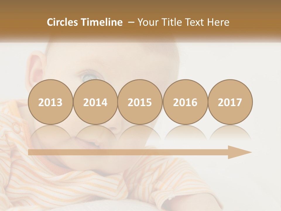 A Baby With Blue Eyes Is Looking At The Camera PowerPoint Template