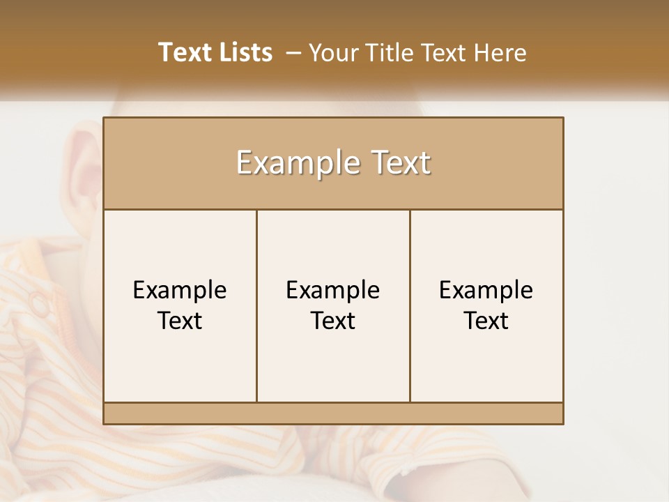 A Baby With Blue Eyes Is Looking At The Camera PowerPoint Template