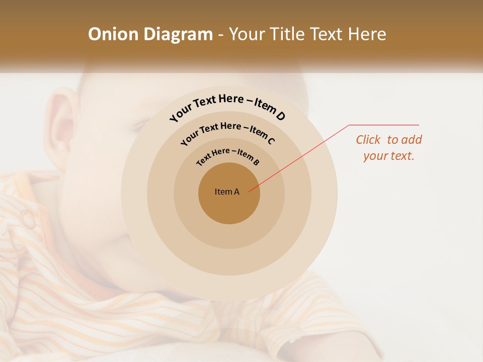 A Baby With Blue Eyes Is Looking At The Camera PowerPoint Template