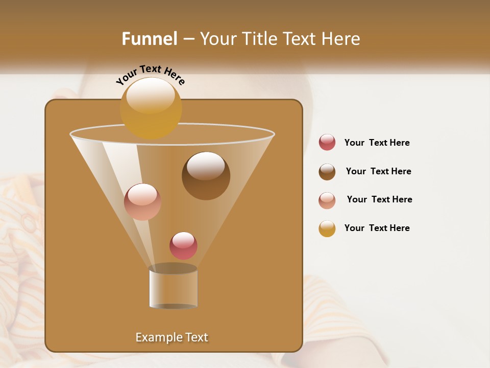 A Baby With Blue Eyes Is Looking At The Camera PowerPoint Template