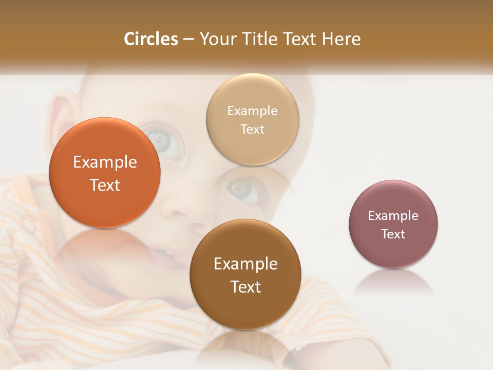 A Baby With Blue Eyes Is Looking At The Camera PowerPoint Template