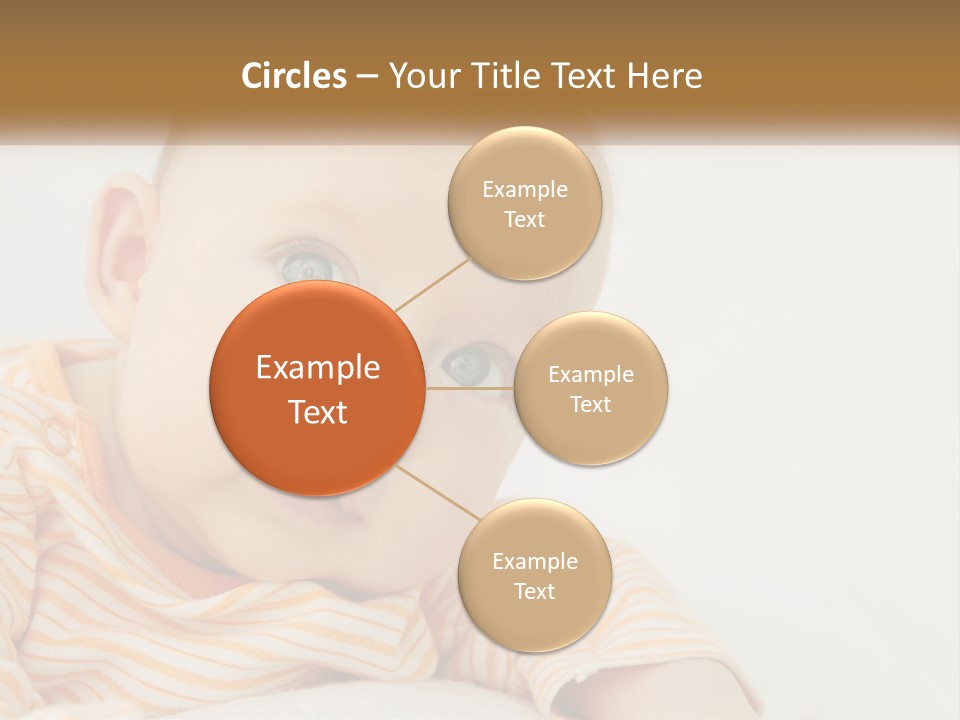 A Baby With Blue Eyes Is Looking At The Camera PowerPoint Template