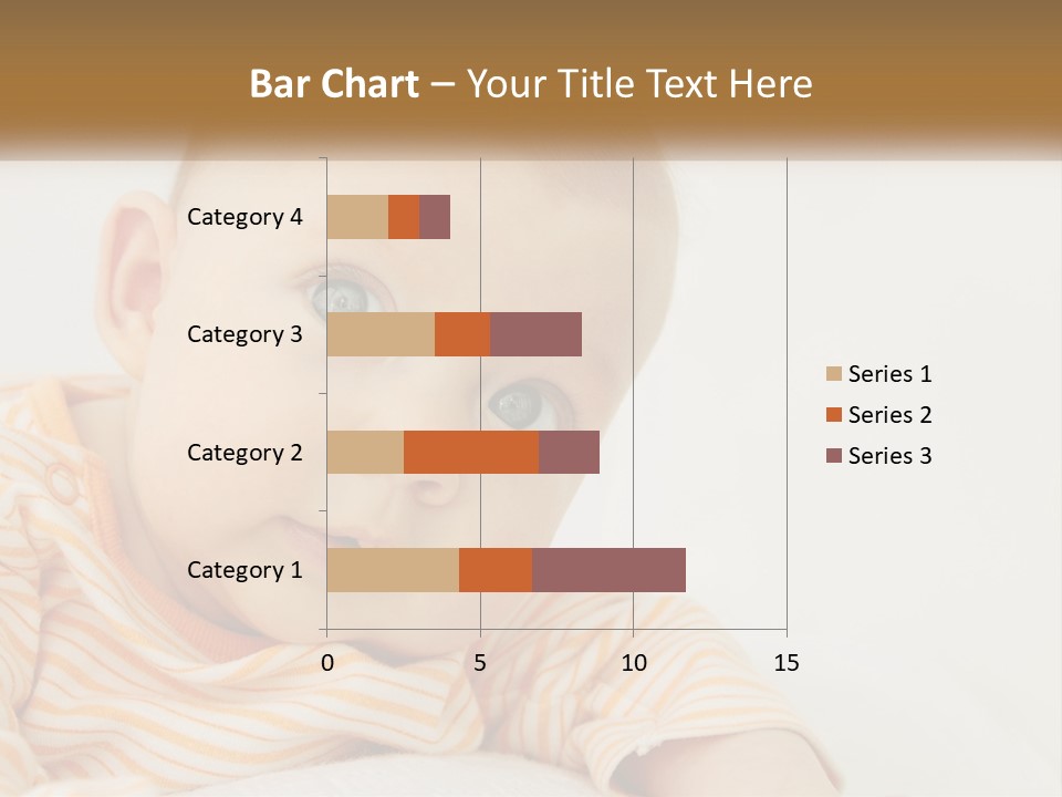 A Baby With Blue Eyes Is Looking At The Camera PowerPoint Template