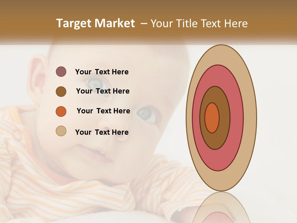 A Baby With Blue Eyes Is Looking At The Camera PowerPoint Template