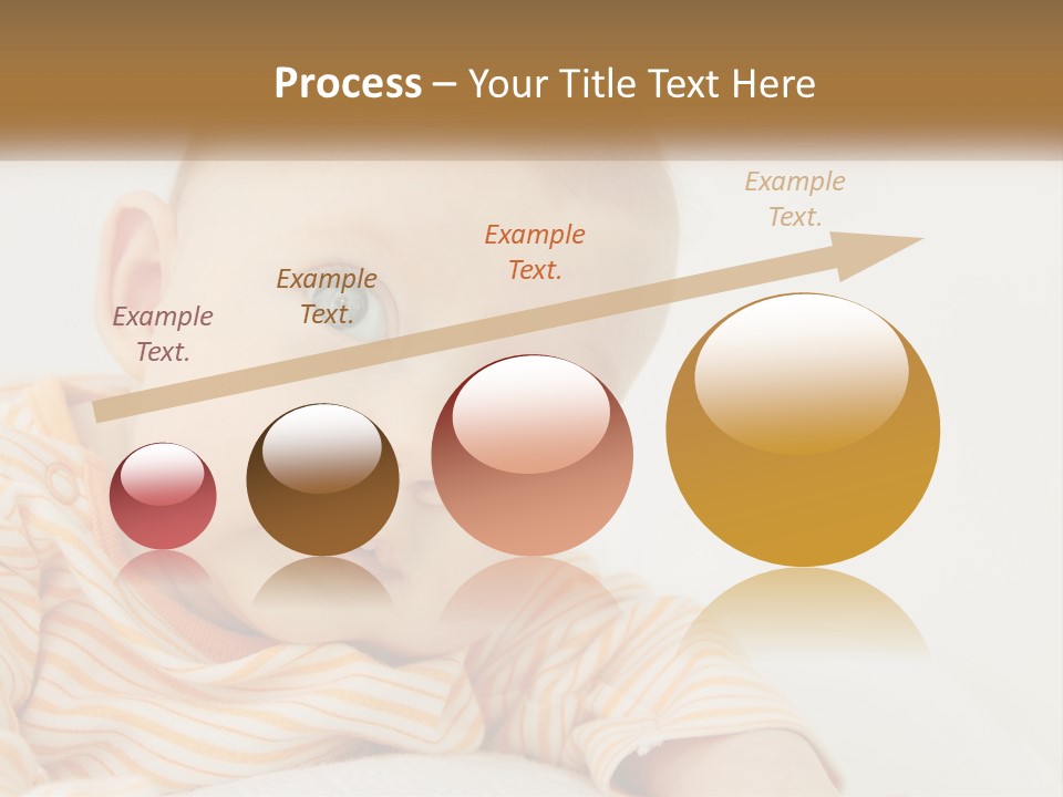 A Baby With Blue Eyes Is Looking At The Camera PowerPoint Template