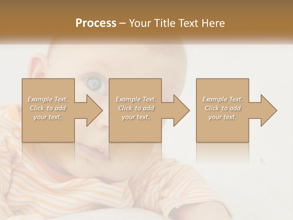 A Baby With Blue Eyes Is Looking At The Camera PowerPoint Template