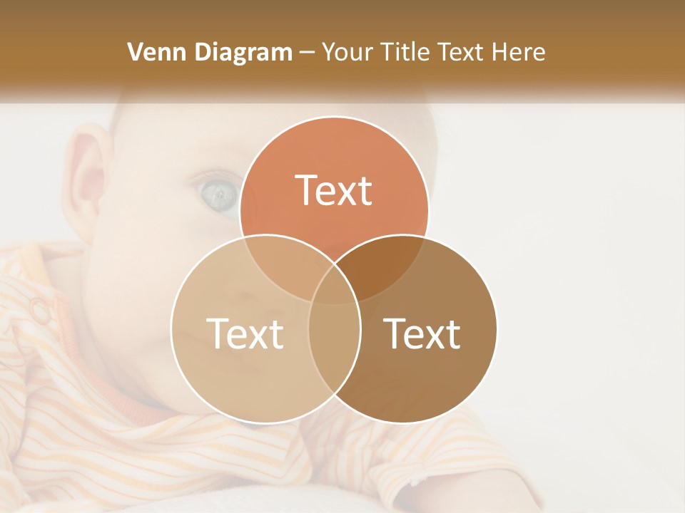 A Baby With Blue Eyes Is Looking At The Camera PowerPoint Template