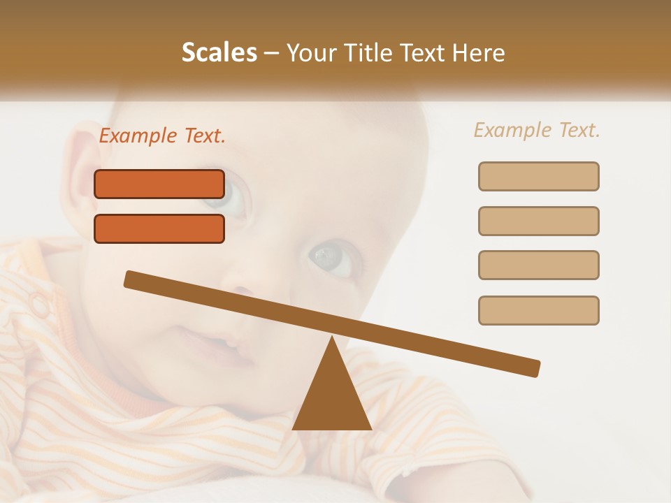 A Baby With Blue Eyes Is Looking At The Camera PowerPoint Template