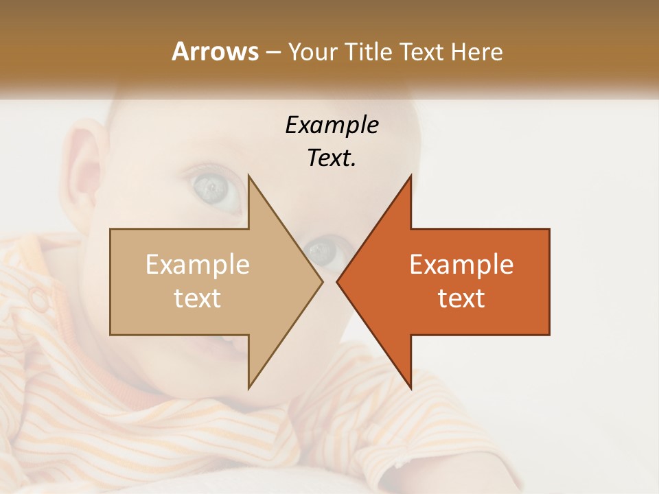 A Baby With Blue Eyes Is Looking At The Camera PowerPoint Template