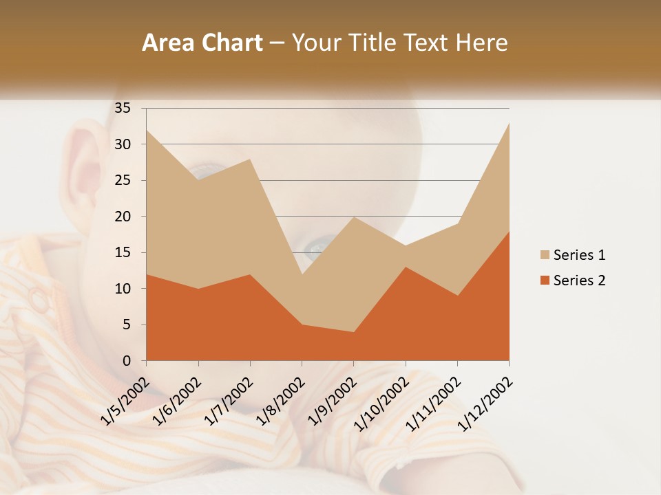 A Baby With Blue Eyes Is Looking At The Camera PowerPoint Template