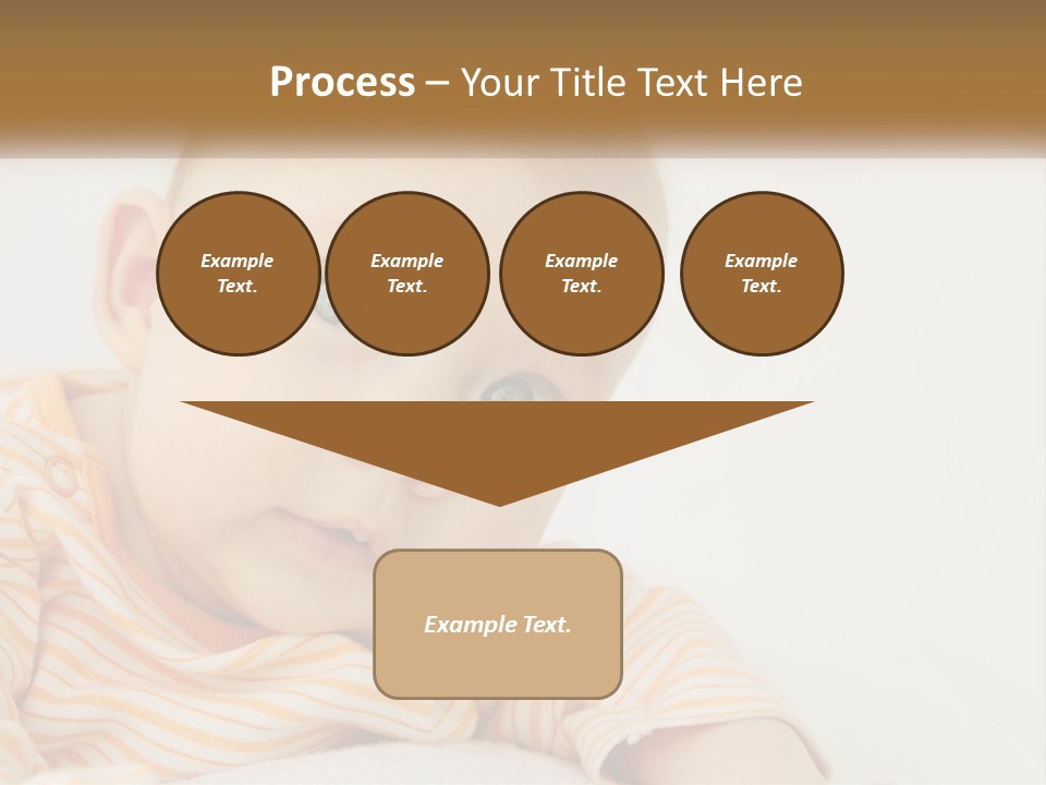 A Baby With Blue Eyes Is Looking At The Camera PowerPoint Template