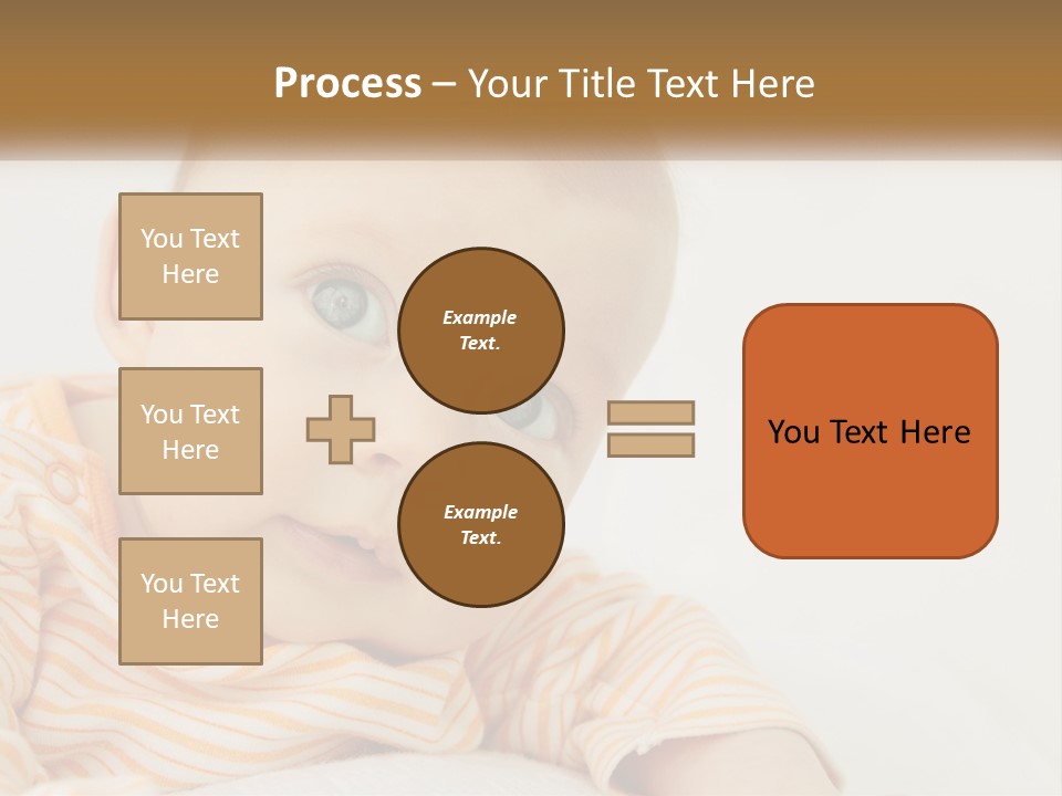 A Baby With Blue Eyes Is Looking At The Camera PowerPoint Template