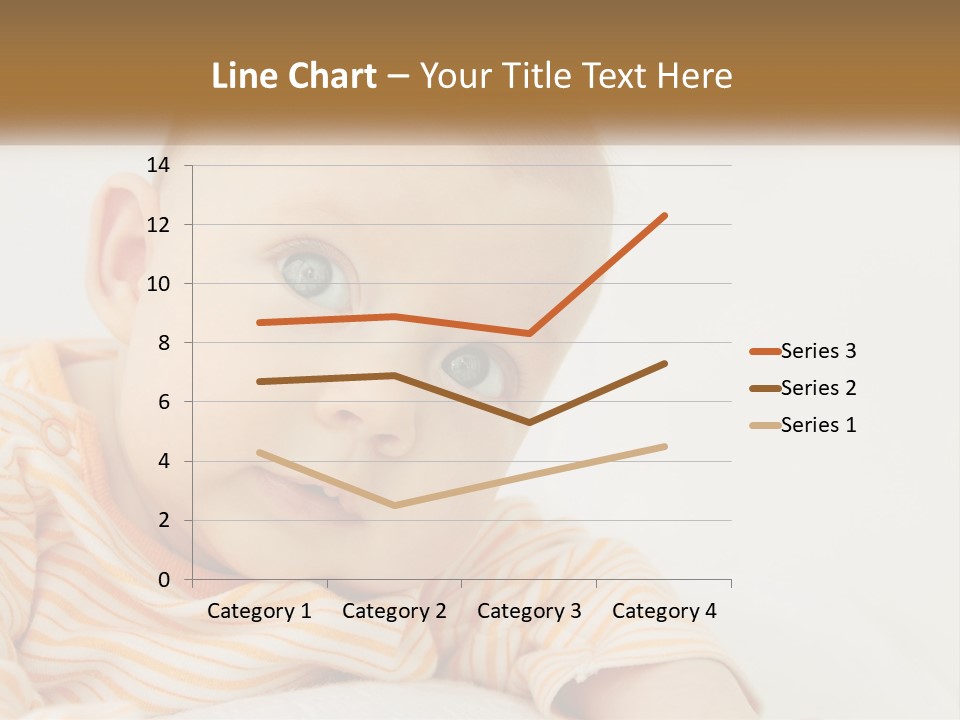 A Baby With Blue Eyes Is Looking At The Camera PowerPoint Template