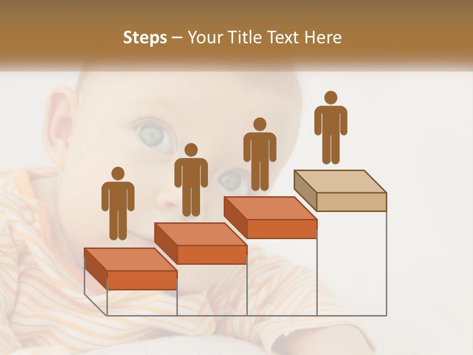 A Baby With Blue Eyes Is Looking At The Camera PowerPoint Template