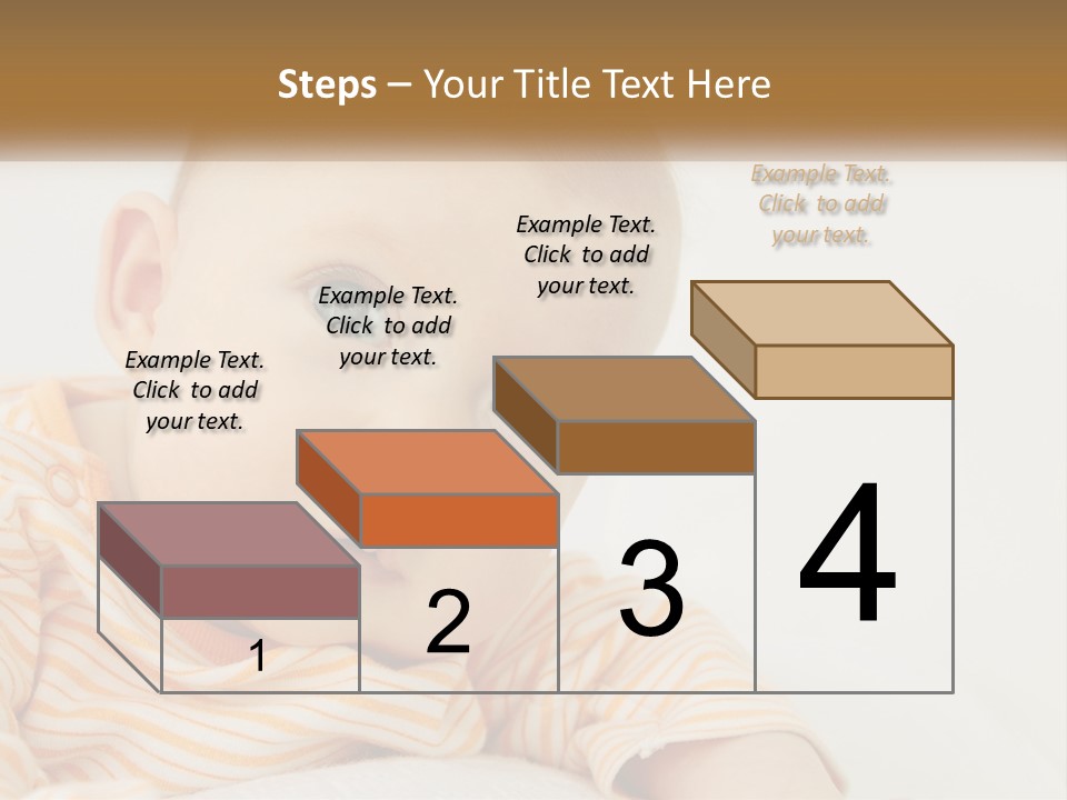 A Baby With Blue Eyes Is Looking At The Camera PowerPoint Template