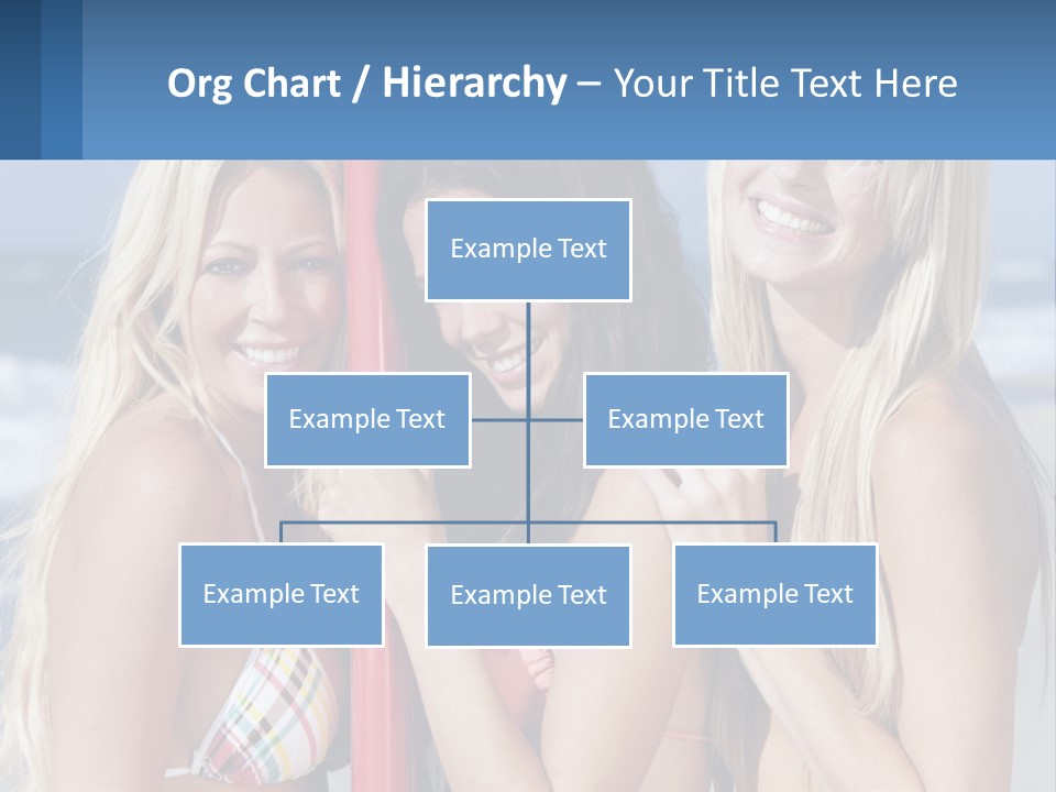 Three Beautiful Women Standing Next To Each Other On The Beach PowerPoint Template