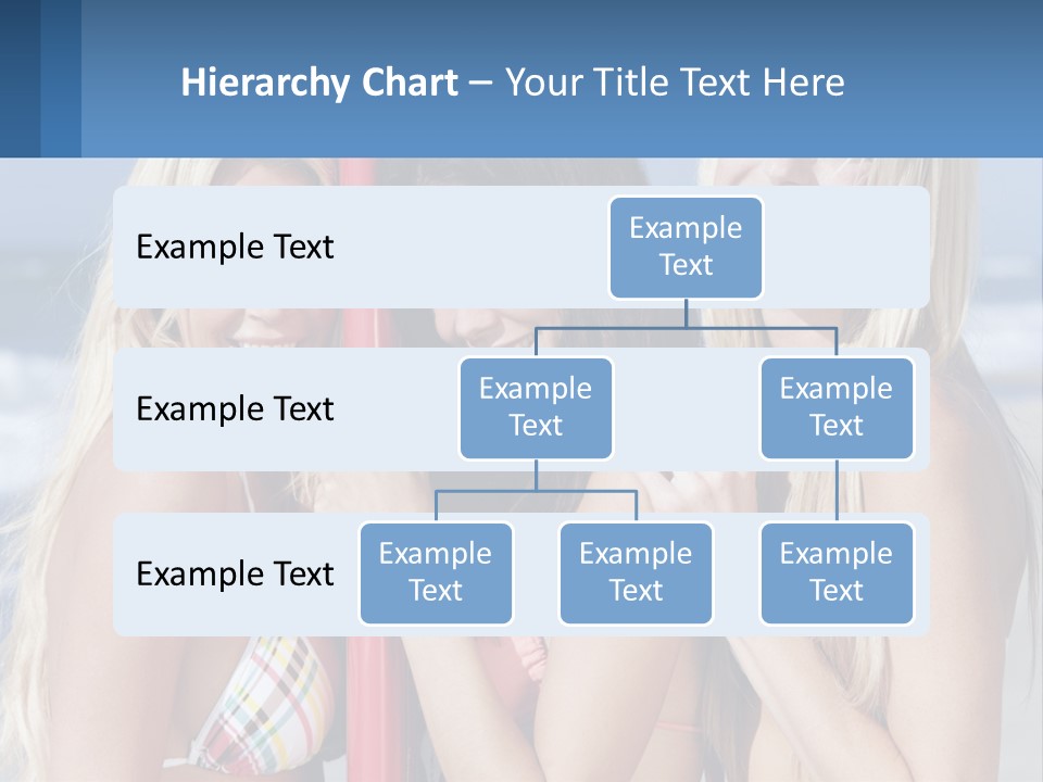 Three Beautiful Women Standing Next To Each Other On The Beach PowerPoint Template