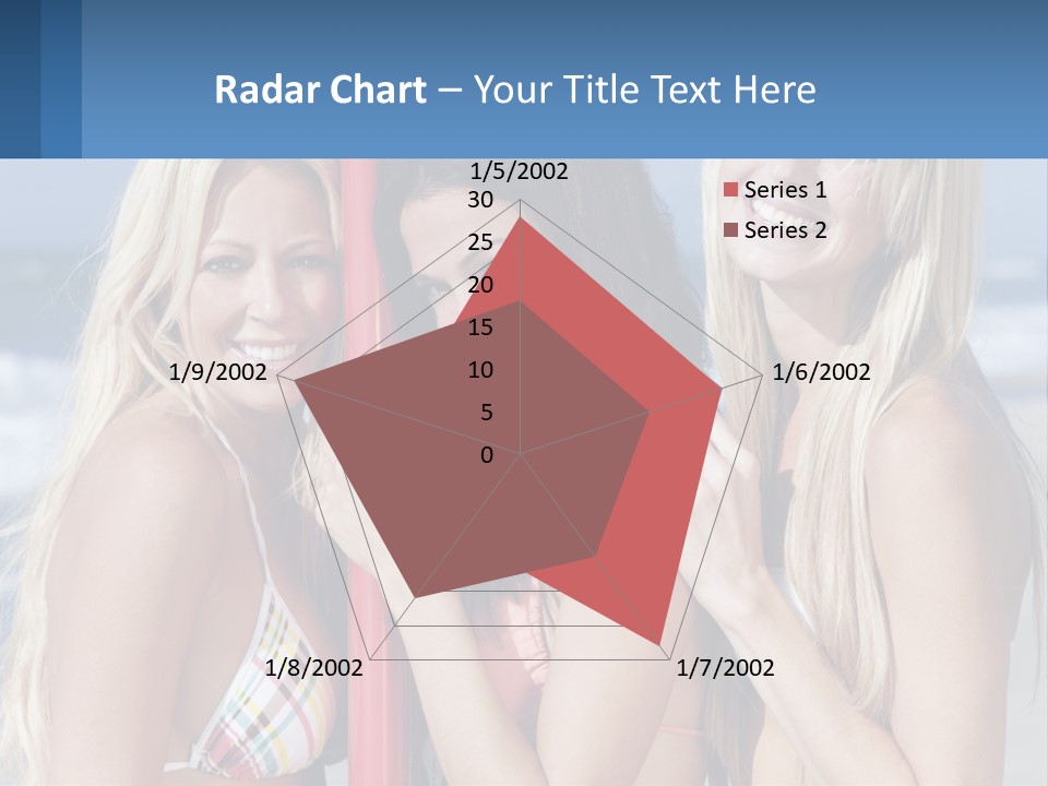 Three Beautiful Women Standing Next To Each Other On The Beach PowerPoint Template