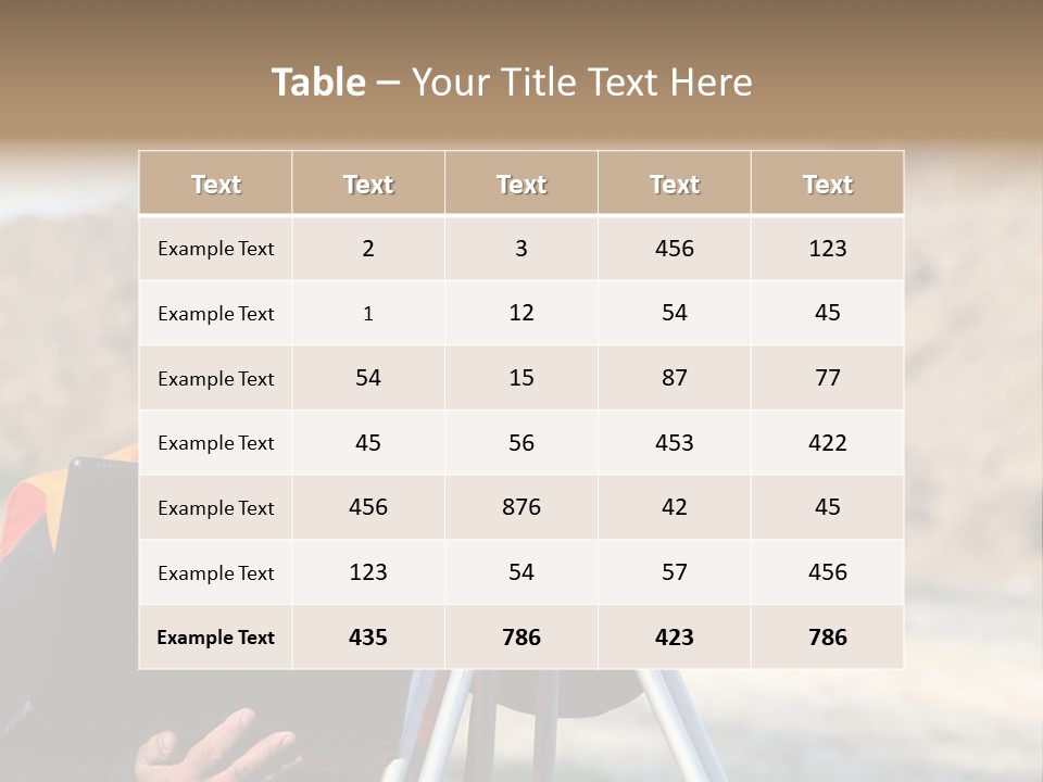 A Man In A Hard Hat Is Looking At Something On A Tripod PowerPoint Template