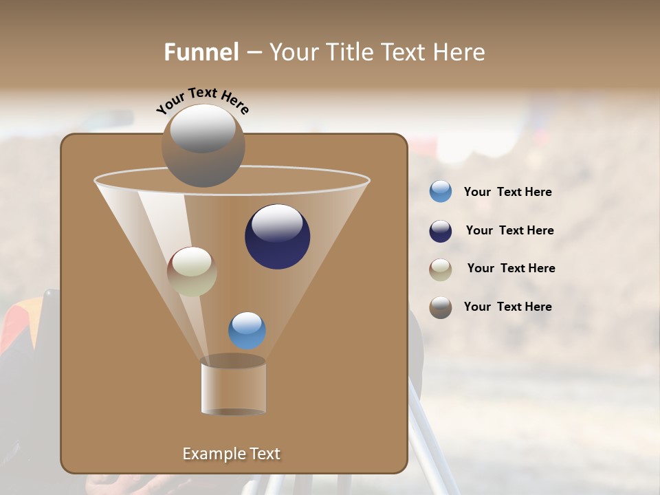 A Man In A Hard Hat Is Looking At Something On A Tripod PowerPoint Template