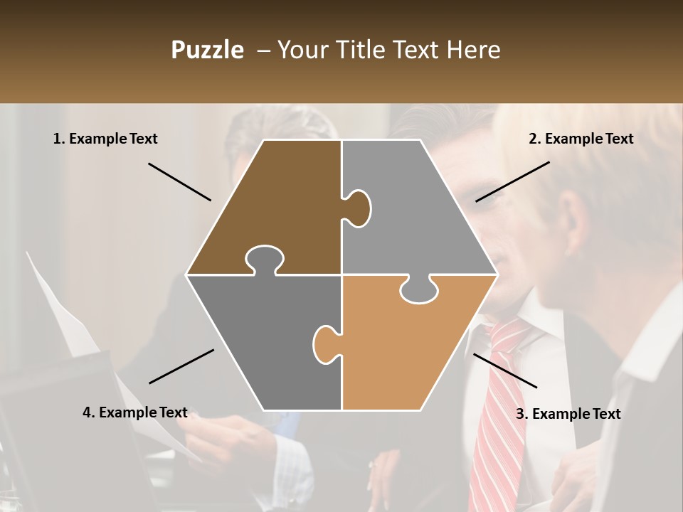 A Group Of People Sitting Around A Table Talking PowerPoint Template
