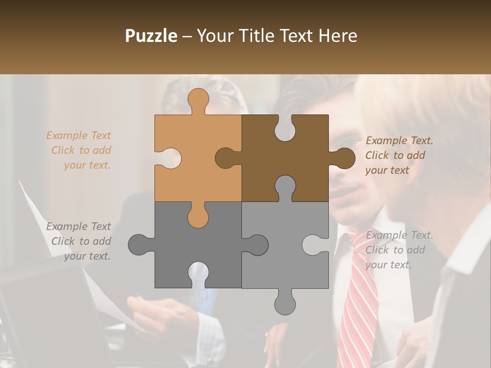 A Group Of People Sitting Around A Table Talking PowerPoint Template