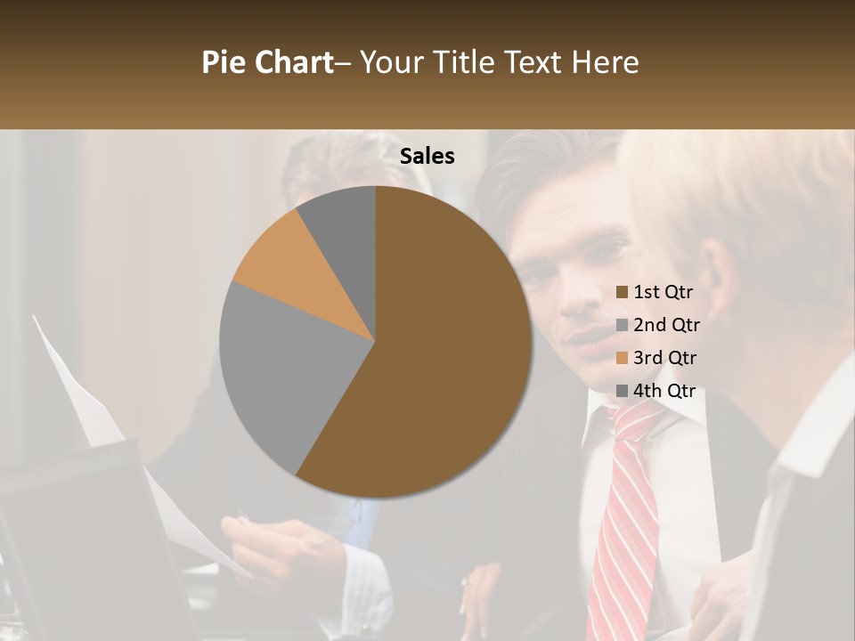 A Group Of People Sitting Around A Table Talking PowerPoint Template