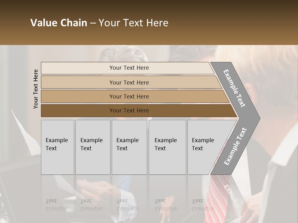 A Group Of People Sitting Around A Table Talking PowerPoint Template