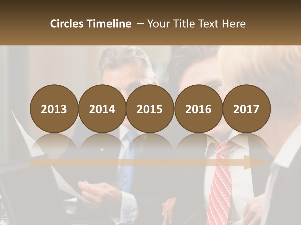 A Group Of People Sitting Around A Table Talking PowerPoint Template