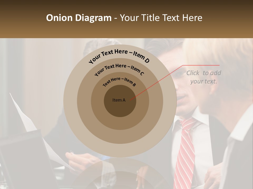 A Group Of People Sitting Around A Table Talking PowerPoint Template